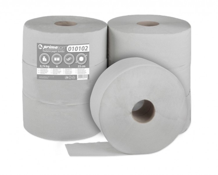 TP Jumbo 230mm 1vr 610g - Papírová hygiena Toaletní papír do zásobníků 1 vrstvý